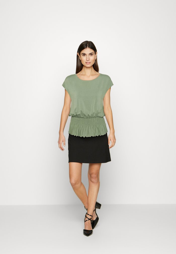 T Chemises Anna Field BASIC Vert Clair Femme | JPY-7071295